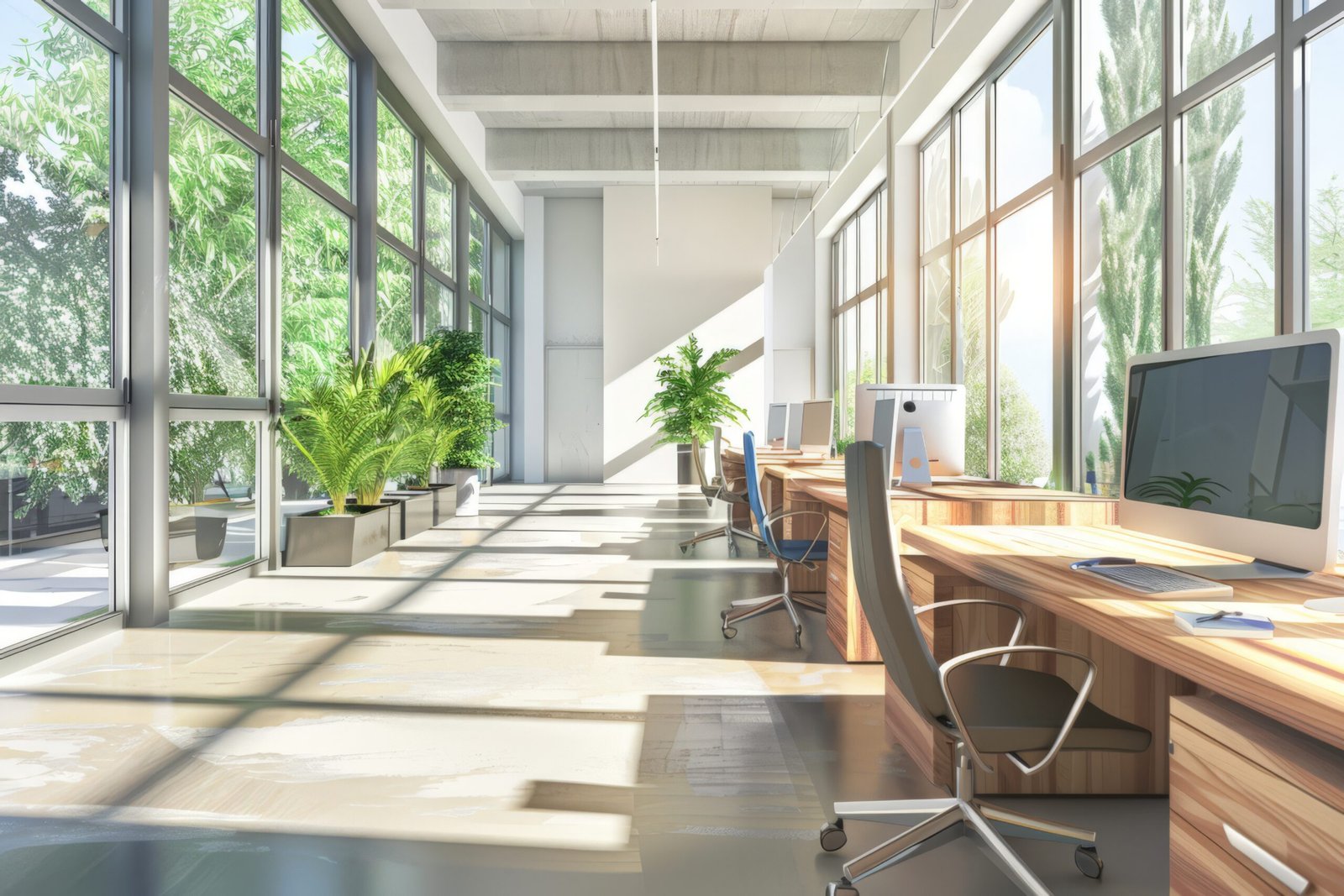 Polished Concrete Flooring for Commercial Building